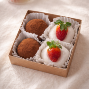 Kunafa Pistachio & Hokkaido Milk Strawberry Mochi (4pcs)